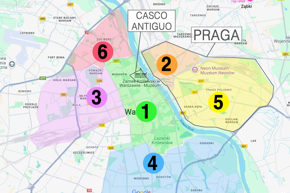 Dónde alojarse en Varsovia